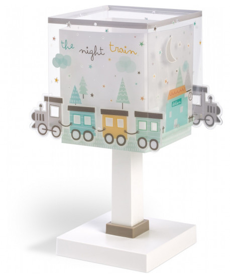 Candeeiro infantil de mesa Luz de presença LED The Night Train Trem