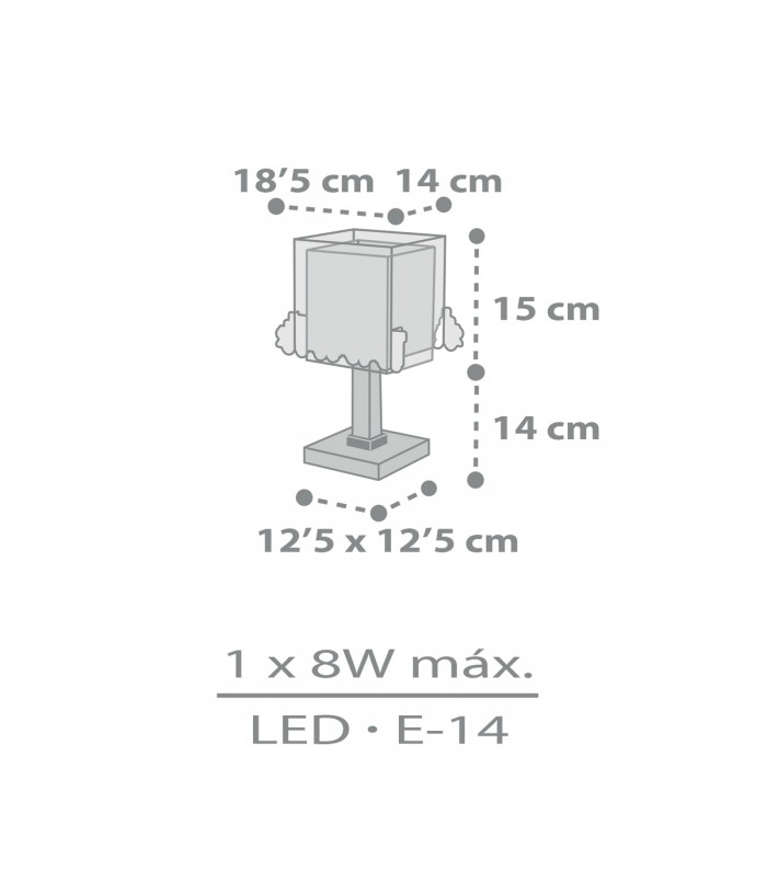 Candeeiro infantil de mesa Luz de presença LED The Night Train Trem