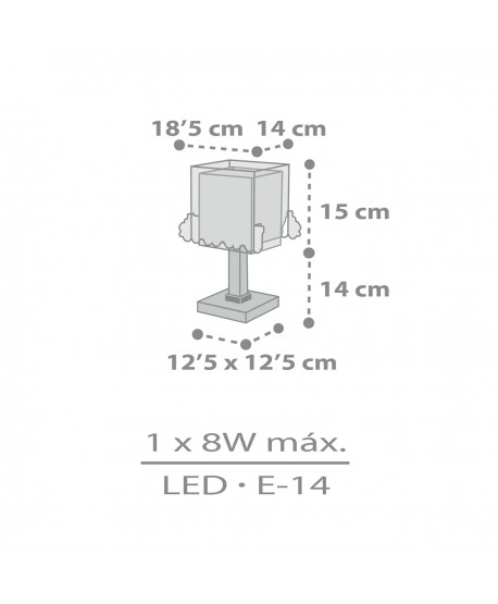 Lámpara de mesita LED quitamiedos infantil The Night Train Tren