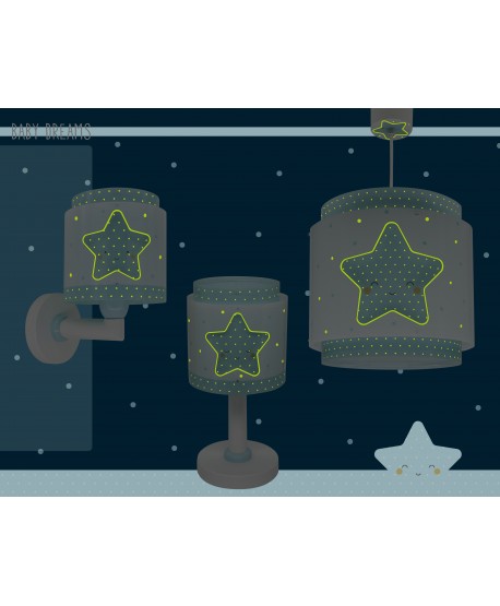 Children's table lamp LED nightlight Baby Dreams Star blue