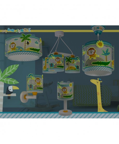 Lampada da comodino Luce notturna LED per bambini My Little Jungle animali jungla