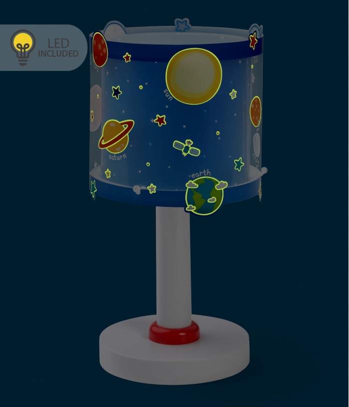 Lámpara de mesa LED quitamiedos infantil Planets Planetas sistema solar