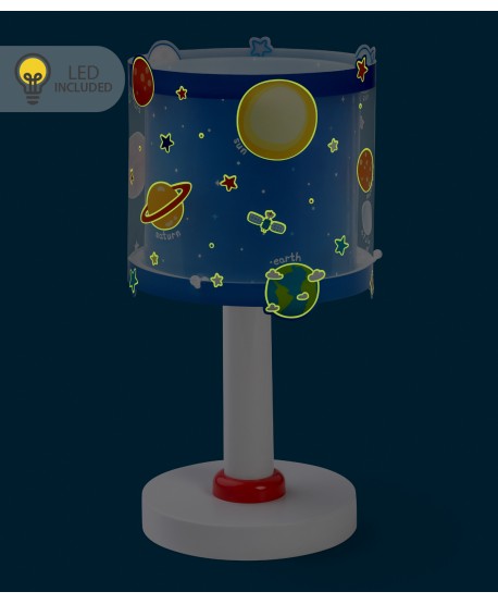 Lámpara de mesa LED quitamiedos infantil Planets Planetas sistema solar