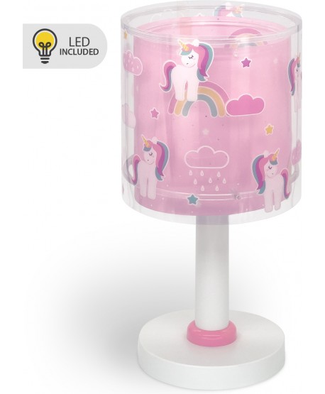 Candeeiro de mesa infantil Unicorns Unicórnios