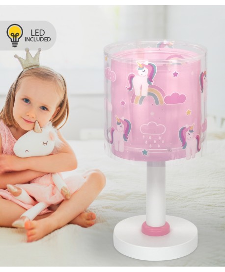 Lampe de chevet Veilleuse LED pour enfant Unicorns Licornes