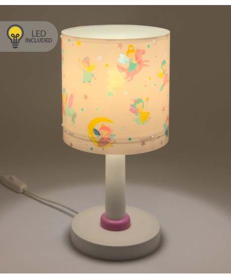 Lampada comodino Luce notturna LED per bambini Fairy Dreams Fata