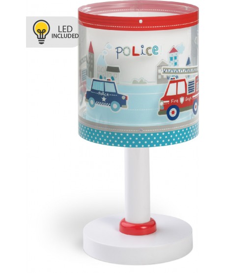 Lampe de chevet Veilleuse LED pour enfants Police et Pompiers