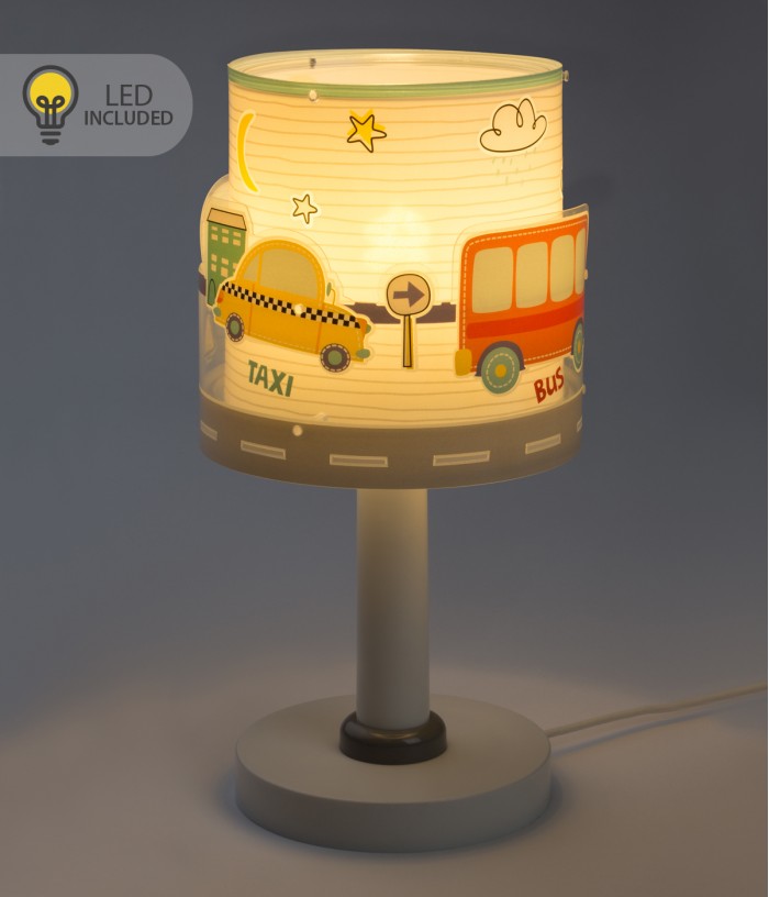 Lampada da comodino Luce notturna LED per bambini Baby Travel aeroplani e auto