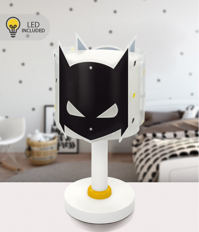 Children Table Lamp LED nightlight Dark Hero