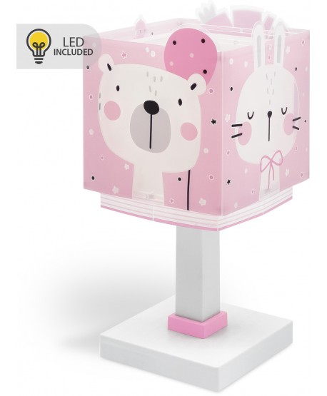Children table lamp LED nightlight Baby Jungle pink