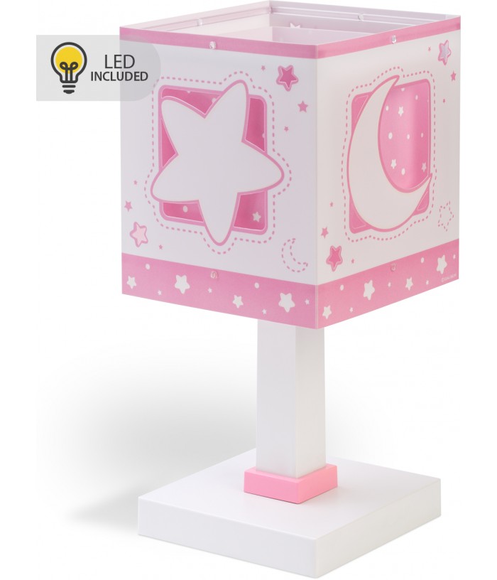Table lamp LED nightlight for children Moonlight pink