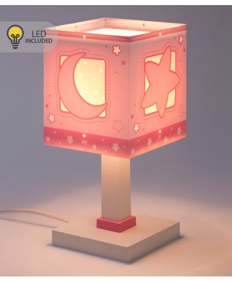 Table lamp LED nightlight for children Moonlight pink