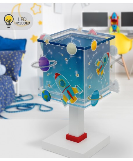 Lampada da tavolo Luce notturna LED per bambini Rocket Razzo