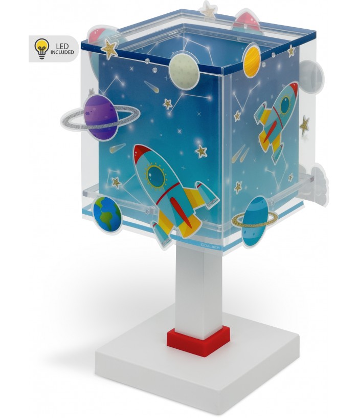 Lampada da tavolo Luce notturna LED per bambini Rocket Razzo
