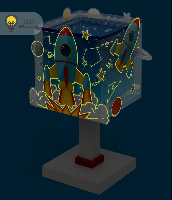 Lampe de chevet Veilleuse LED pour enfant Rocket Fusée