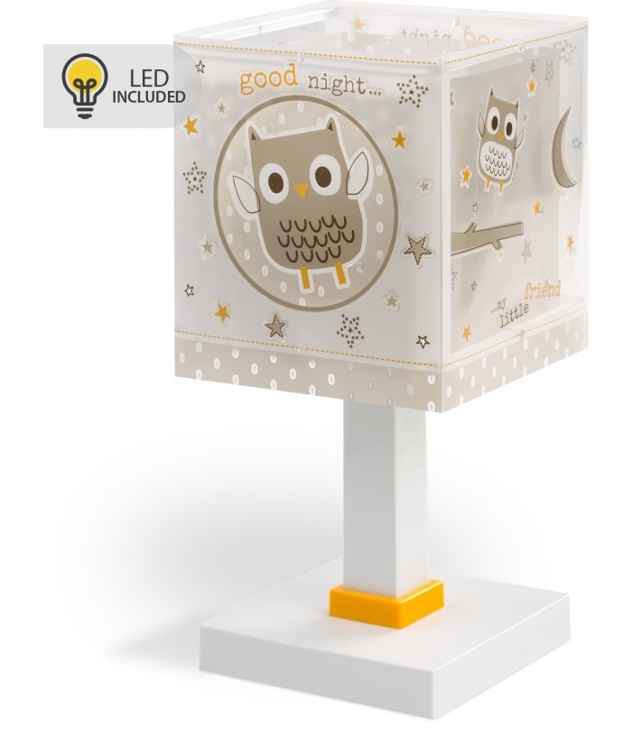 Lampada da comodino Luce notturna LED per bambino Good Night gufo