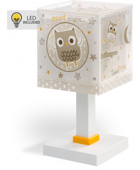 Lampe de chevet Veilleuse LED pour enfants Good Night Hibou
