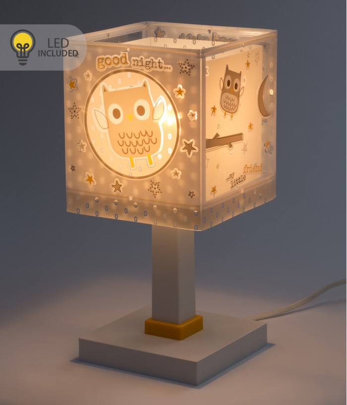 Lampada da comodino Luce notturna LED per bambino Good Night gufo