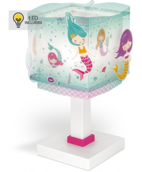 Lampe de chevet Veilleuse LED pour enfant Mermaids Sirènes