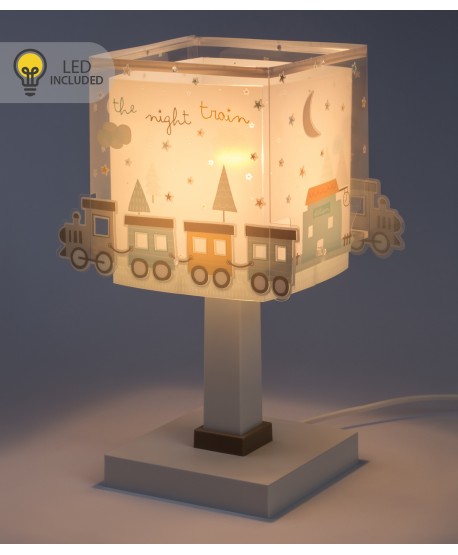 Candeeiro infantil de mesa Luz de presença LED The Night Train Trem