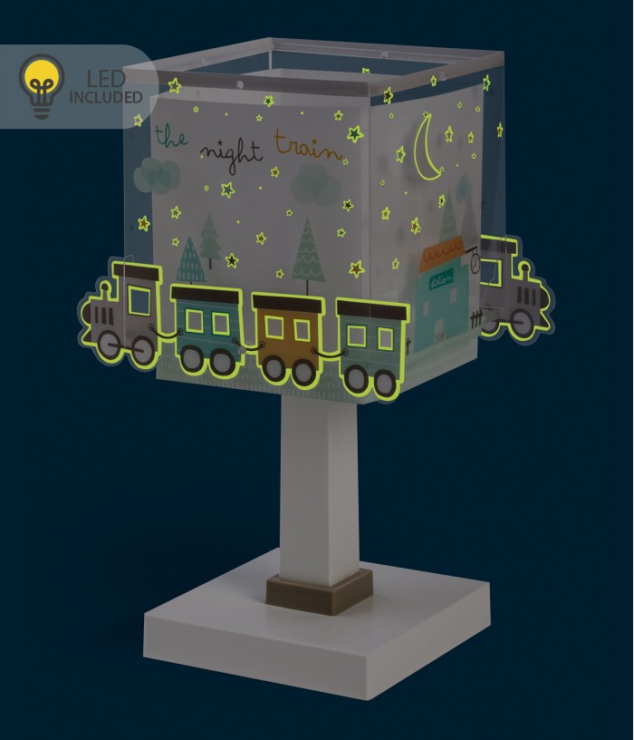 Lámpara de mesita LED quitamiedos infantil The Night Train Tren