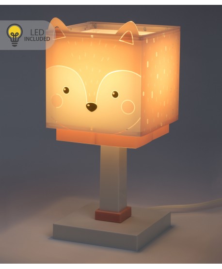 Lámpara de mesita LED quitamiedos infantil Little Fox Pequeño Zorro