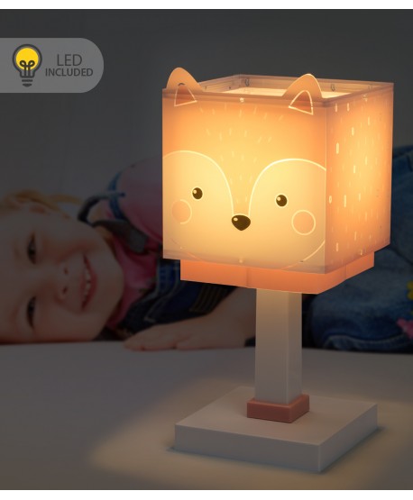 Candeeiro infantil de mesa Luz de presença LED Little Fox Raposa Pequena