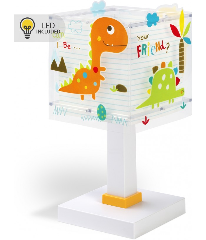 Lampada da comodino Luce notturna LED per bambini Dinos Dinosauri