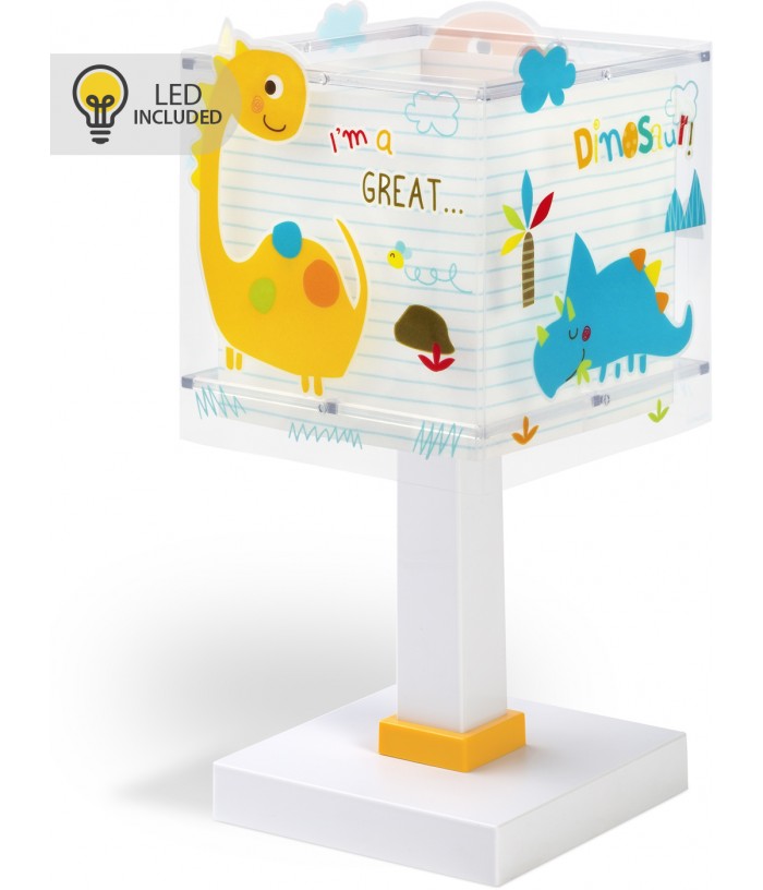 Lampada da comodino Luce notturna LED per bambini Dinos Dinosauri