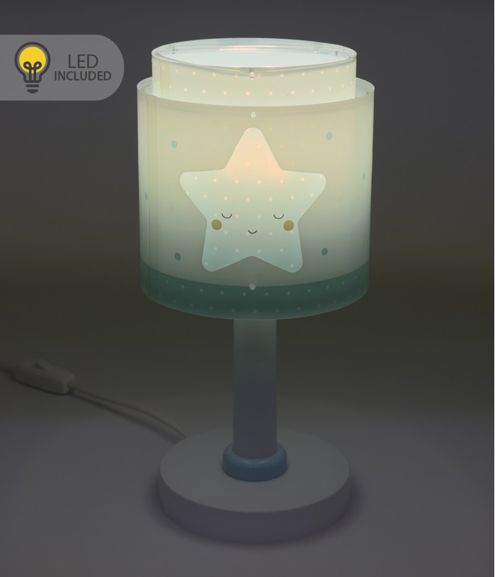 Children's table lamp LED nightlight Baby Dreams Star blue