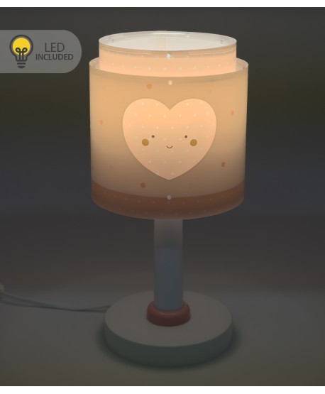 Lampe de chevet Veilleuse LED pour enfant Baby Dreams Coeur rose