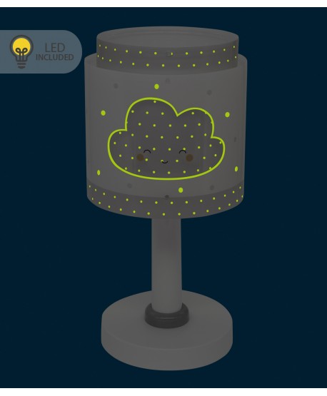 Children's table lamp LED nightlight Baby Dreams Cloud grey