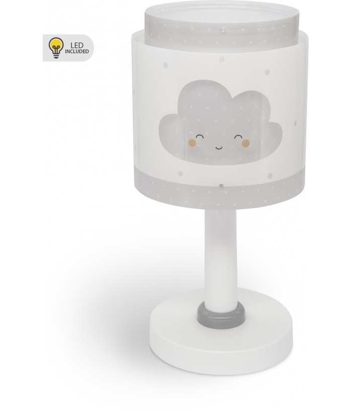Candeeiro de mesa Luz de presença LED infantil Baby Dreams Nuvem gris