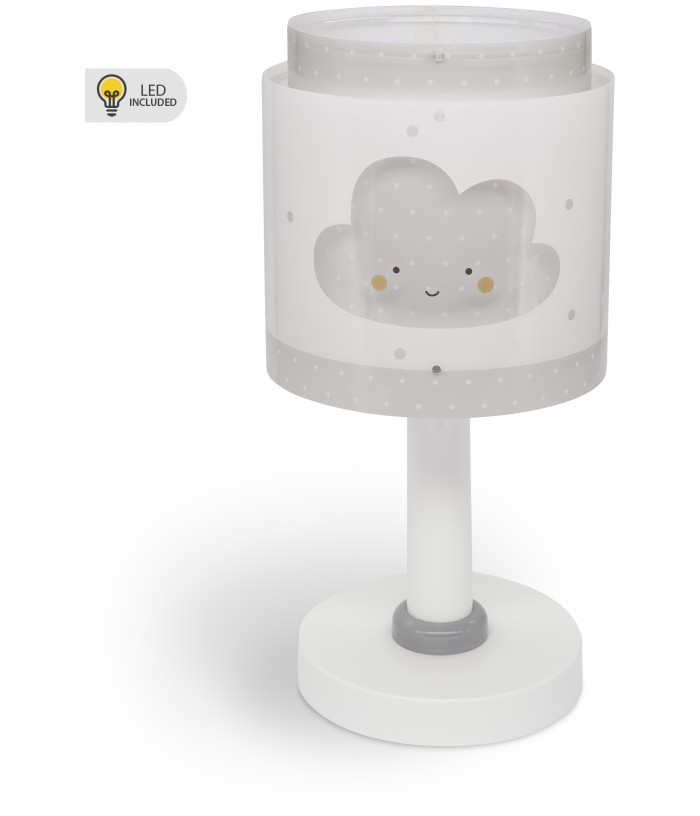 Children's table lamp LED nightlight Baby Dreams Cloud grey