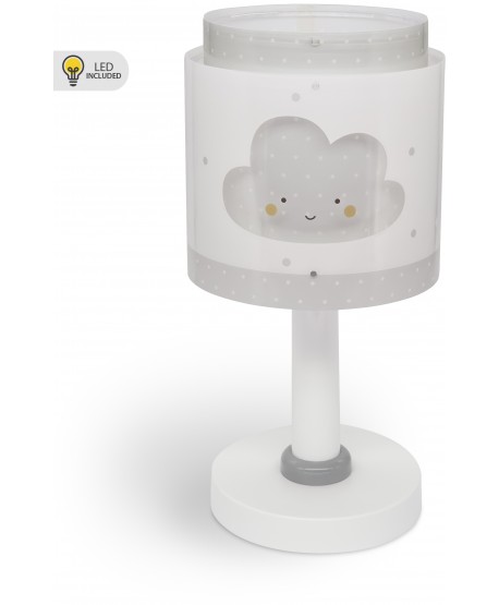 Children's table lamp LED nightlight Baby Dreams Cloud grey