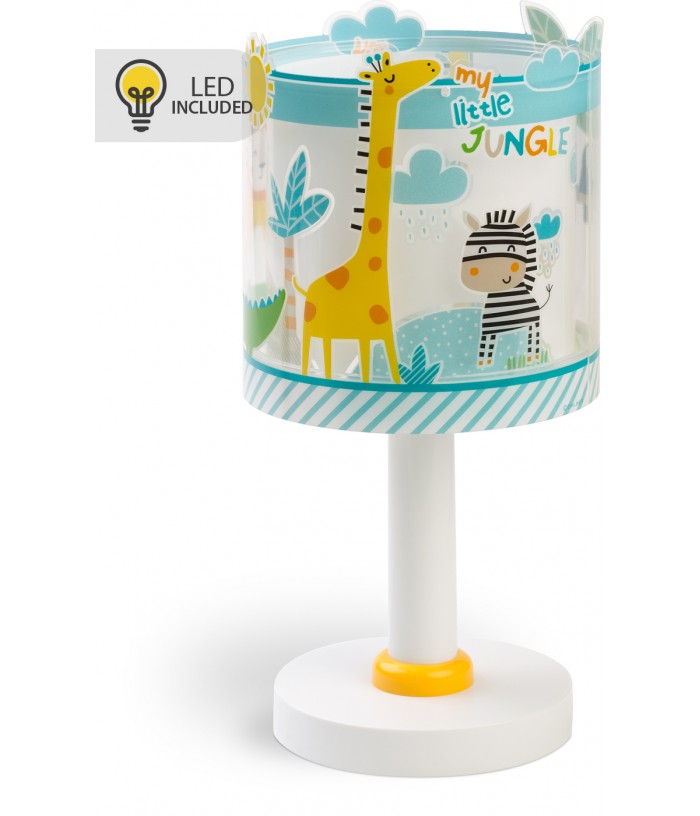 Lámpara de mesa LED quitamiedos infantil My Little Jungle Animales Jungla
