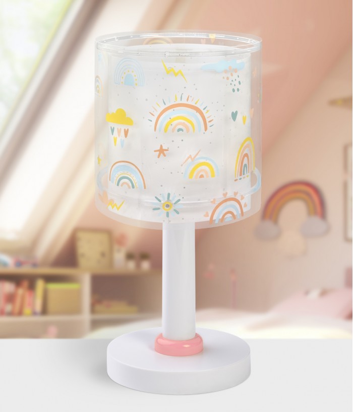 Lampada da comodino per bambini Rainbow Arcobaleno
