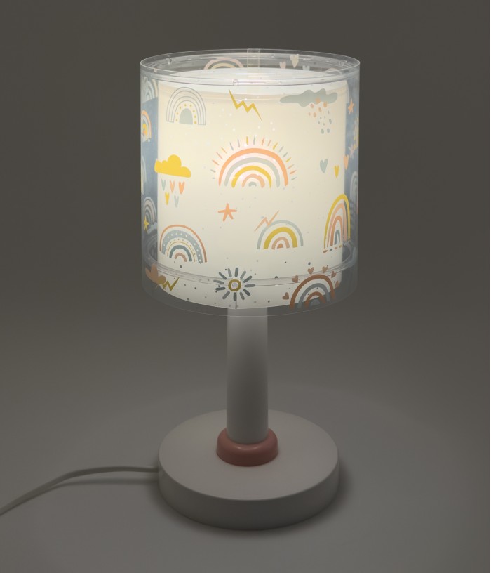 Candeeiro infantil de mesa Rainbow Arco-íris