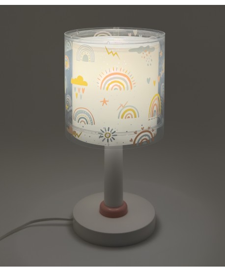 Lampada da comodino per bambini Rainbow Arcobaleno