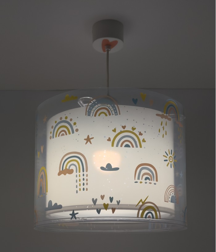 Lampada da soffitto a sospensione per bambini Rainbow Arcobaleno