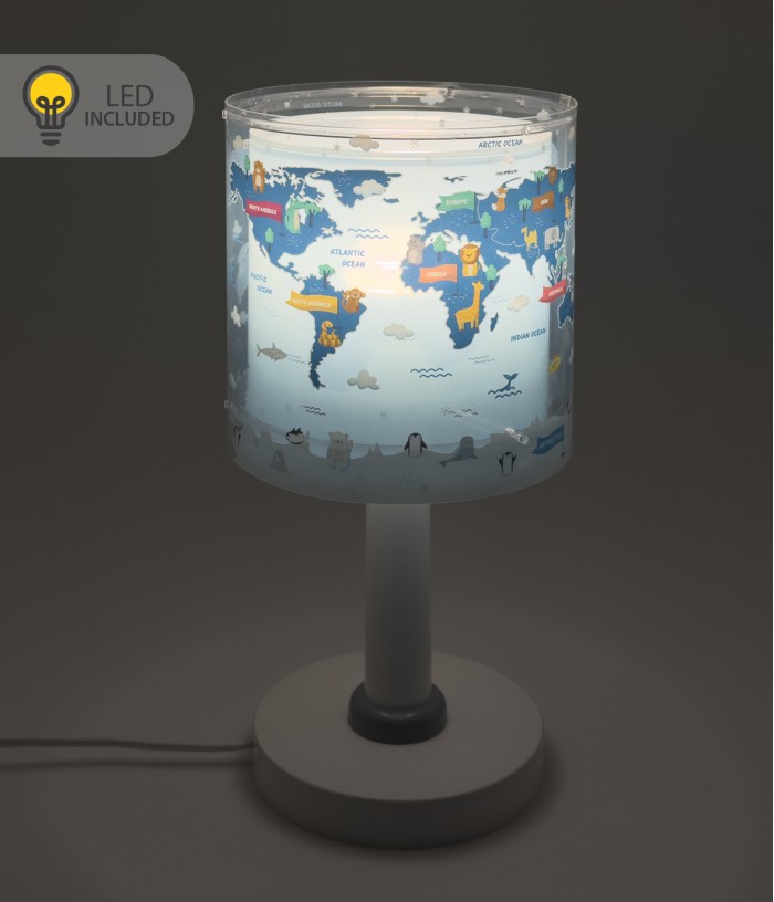 Table lamp LED nightlight for kids Kids World