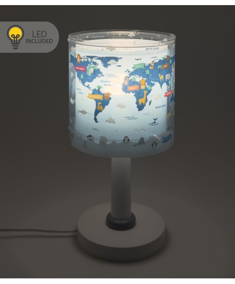 Table lamp LED nightlight for kids Kids World