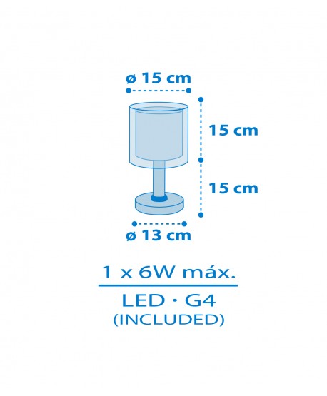 Table lamp LED nightlight for kids Kids World