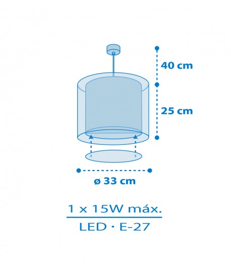 Lampada da soffitto a sospensione per bambini Kids World Mappa del Mondo