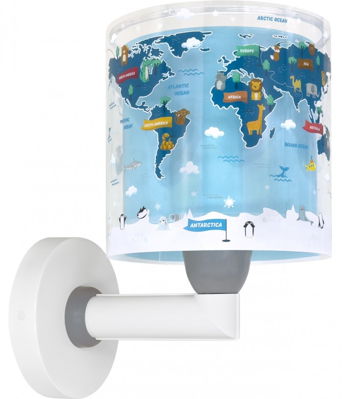 Applique per bambino Kids World Mappa del Mondo