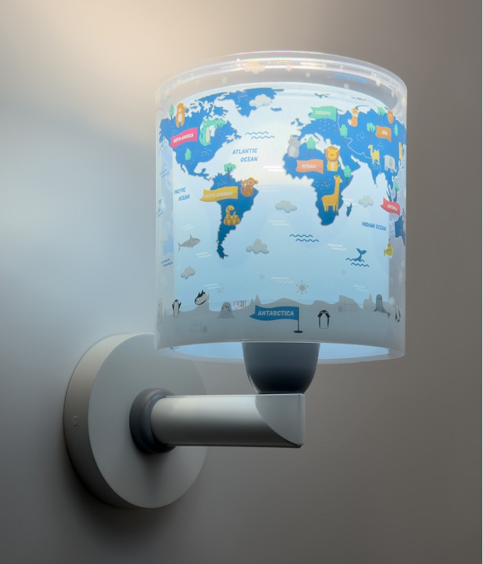 Applique per bambino Kids World Mappa del Mondo