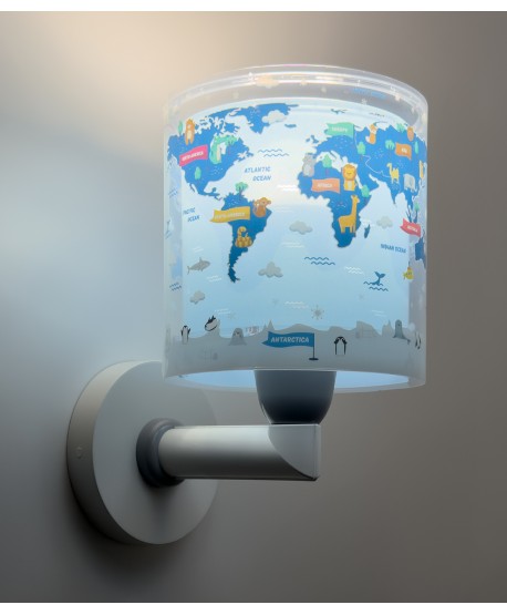 Applique per bambino Kids World Mappa del Mondo