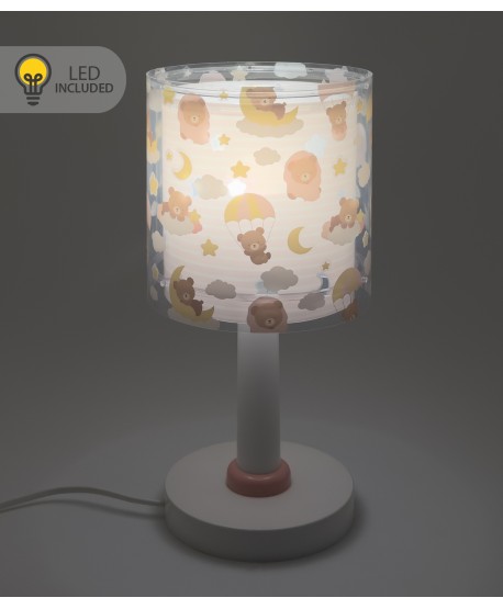 Lampada da comodino Luce notturna LED per bambini Baby Teddy Orsetti Rosa