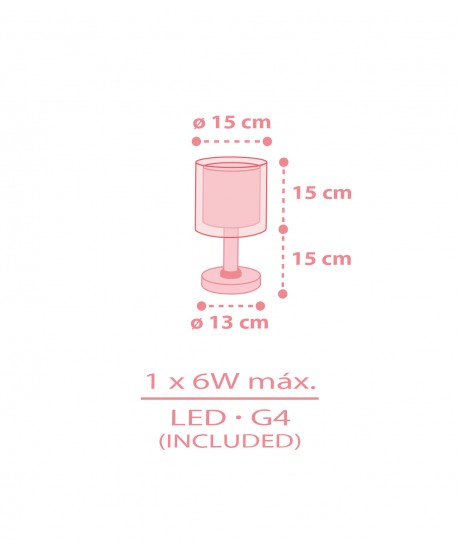 Lampe de chevet Veilleuse LED pour enfants Baby Teddy Oursons Rose