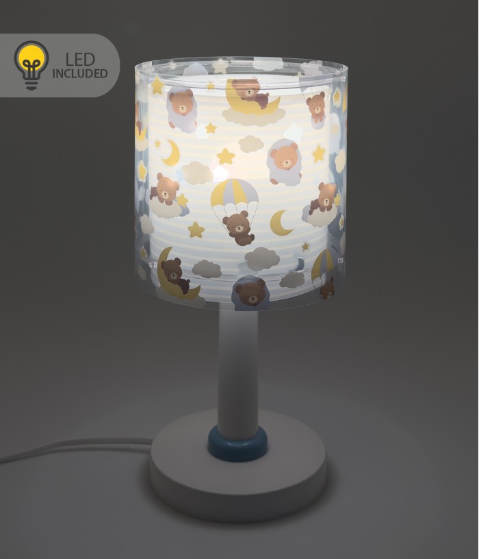 Lampada da comodino Luce notturna LED per bambini Baby Teddy Orsetti Blu